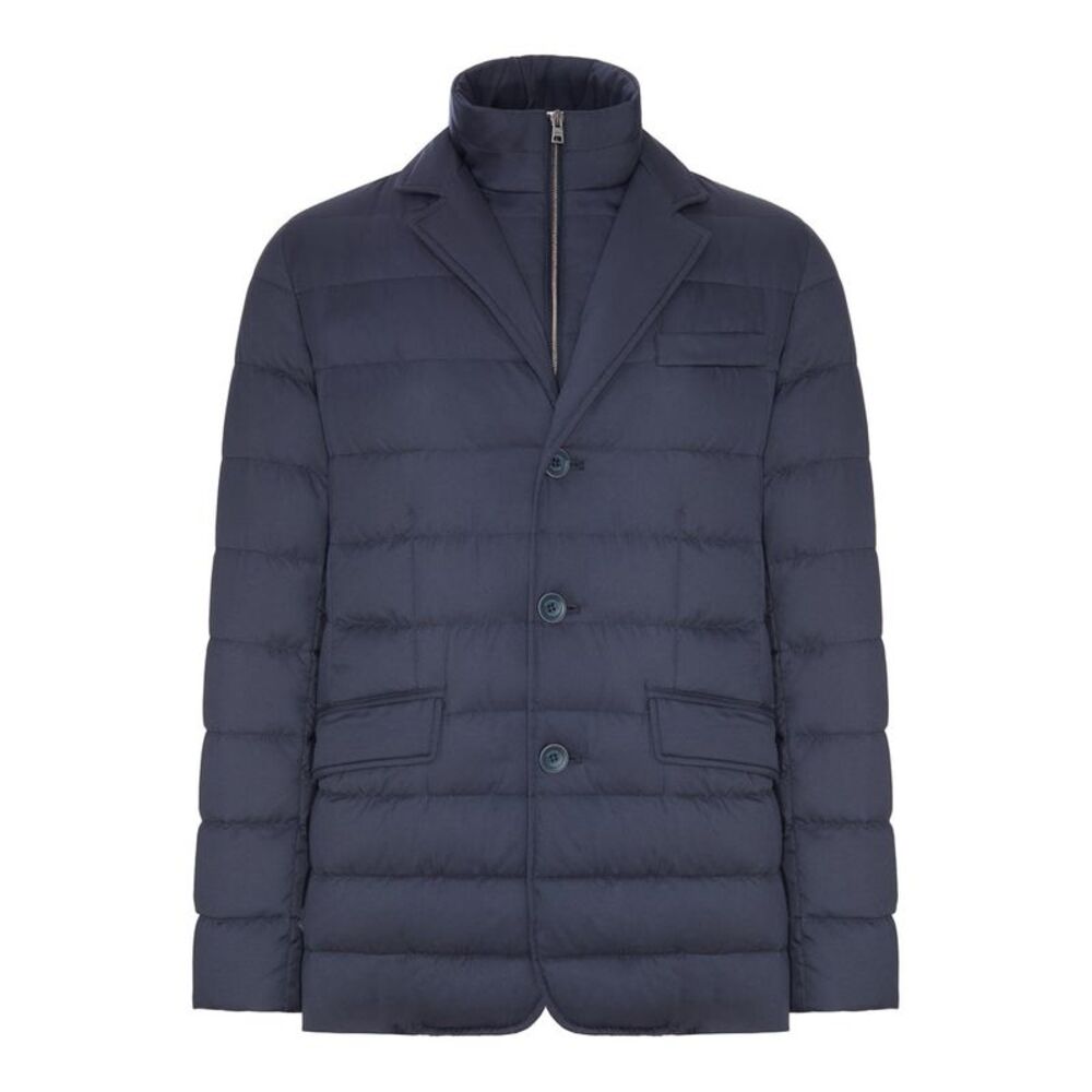 Herno Men Padded Blazer-Style Down Jacket With An Inner Bib